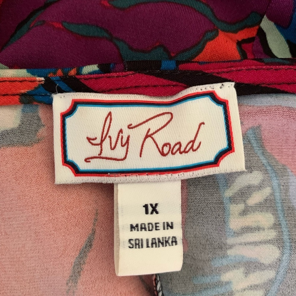 Ivy Road Floral Shift Dress‎ Size 1X Multi Color - Picture 2 of 6